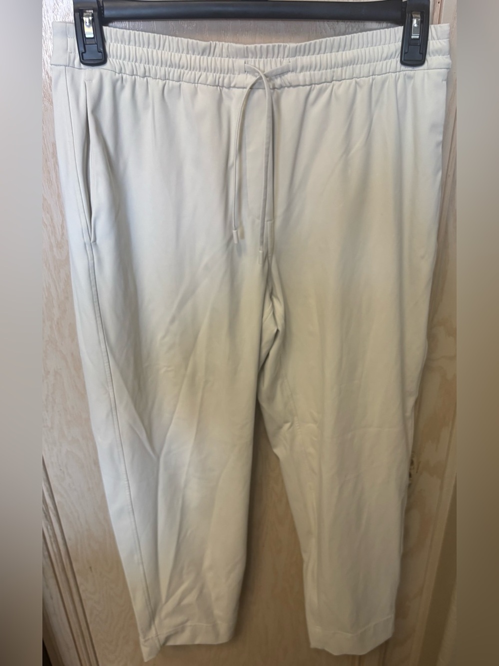 LULULEMON Bowline Pant Men's Size Medium White Opal Utilitech Drawstring READ